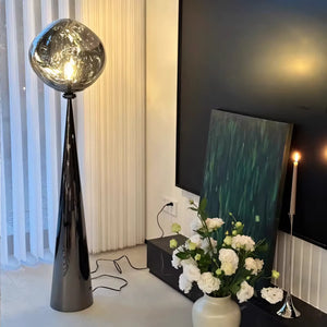 Luminária de Chão Lava Moderna Minimalista Melt Cone Fat