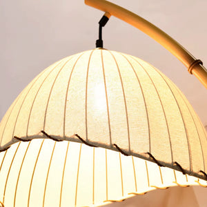 Luminária de Chão Madeira Retrô Vintage Moderna Canvas