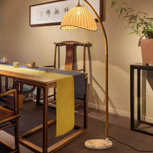 Luminária de Chão Madeira Retrô Vintage Moderna Canvas