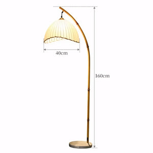 Luminária de Chão Madeira Retrô Vintage Moderna Canvas