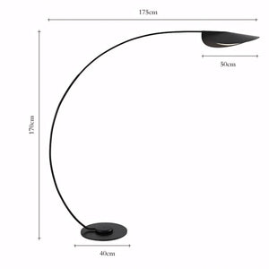 Luminária Moderna de Chão em Aço Escovado com Iluminação Suave