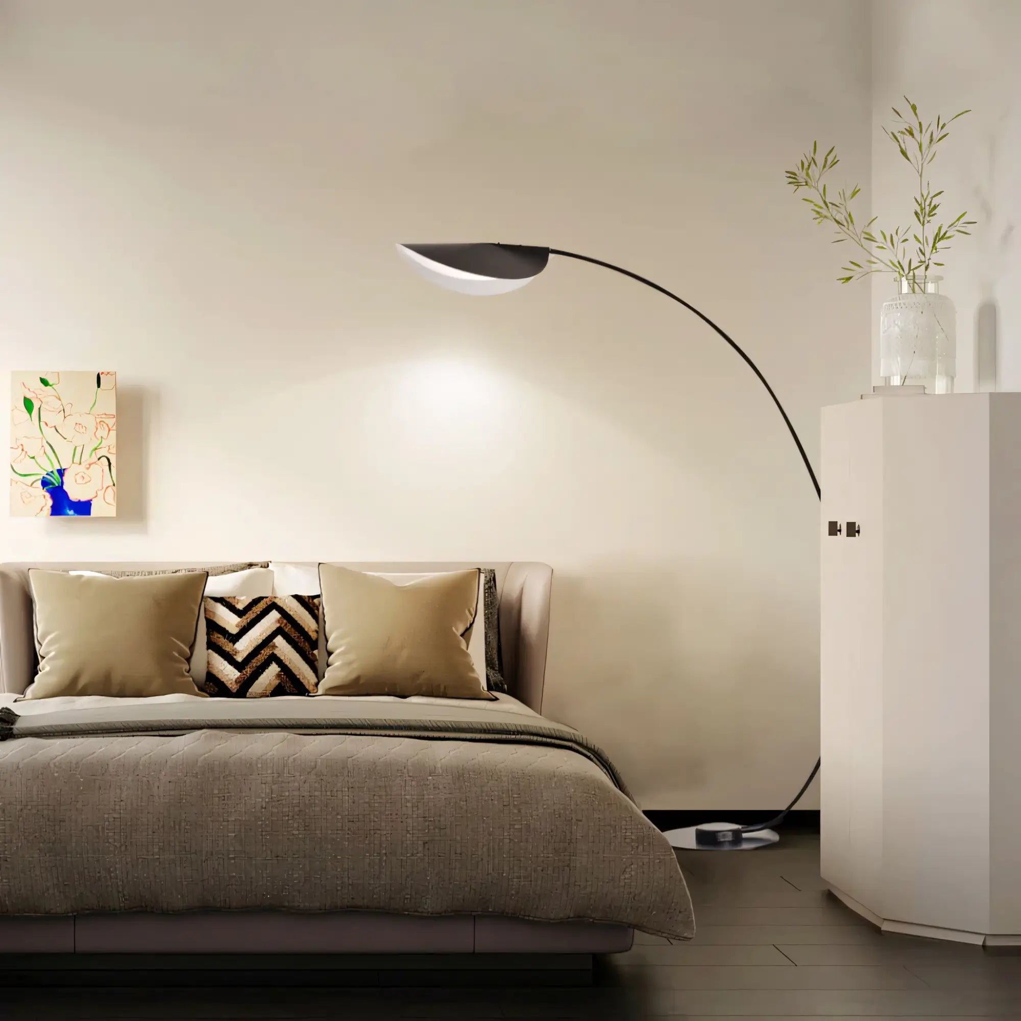 Luminária LED de Chão para Iluminação Aconchegante e Estilosa