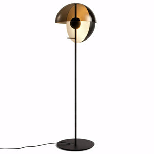 Luminária de Chão Vidro Moderna Minimalista Globo Theia