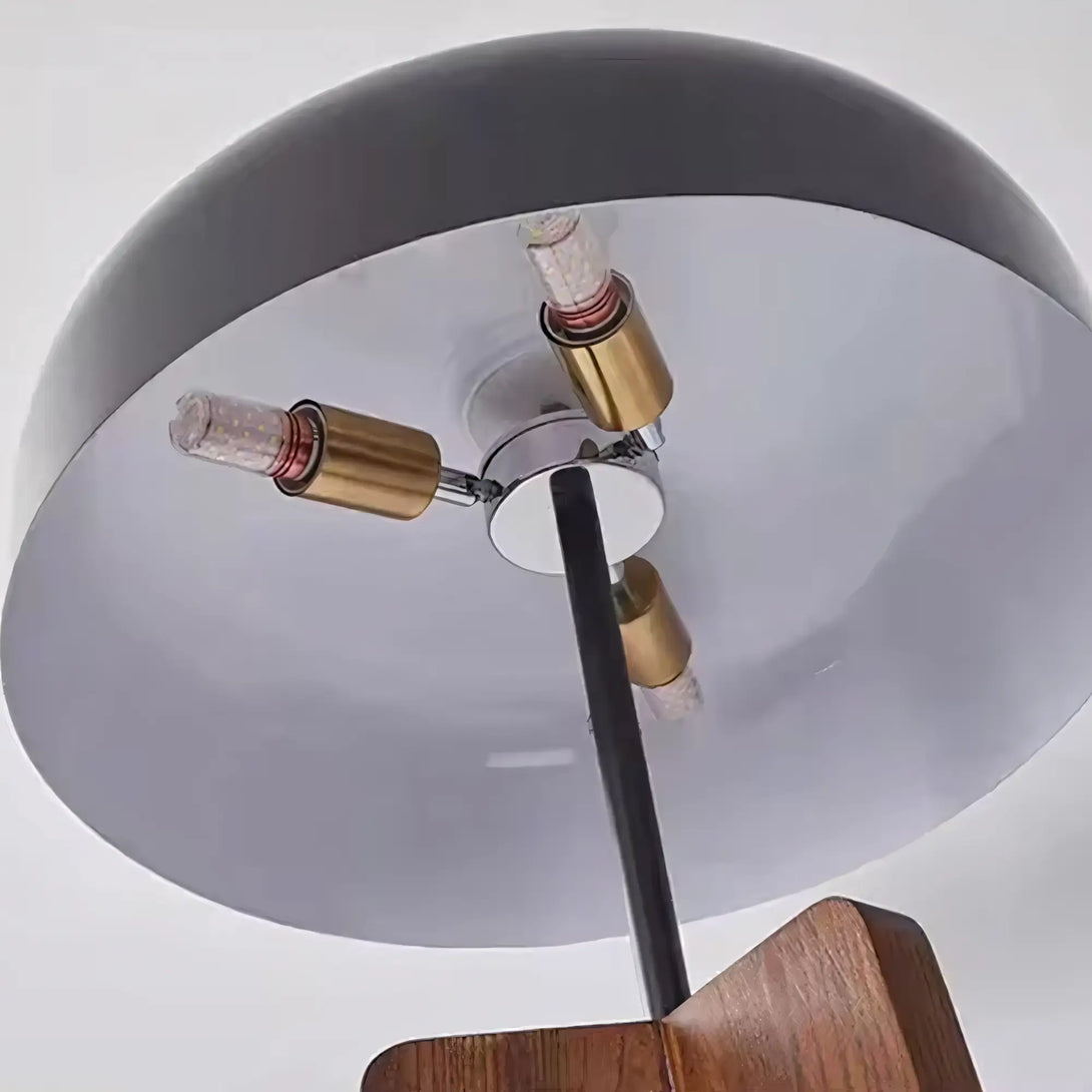 Luminária de Chão de Madeira Tripé Moderno Minimalista Pileo