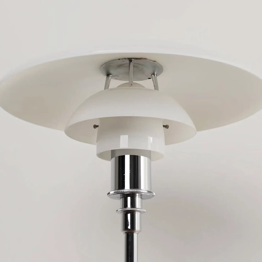 Luminária de vidro opalino estilo sofisticado