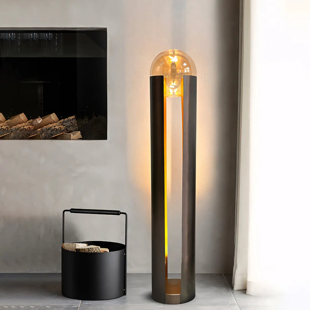 Luminária de Chão de Vidro Moderna Minimalista Spheroid