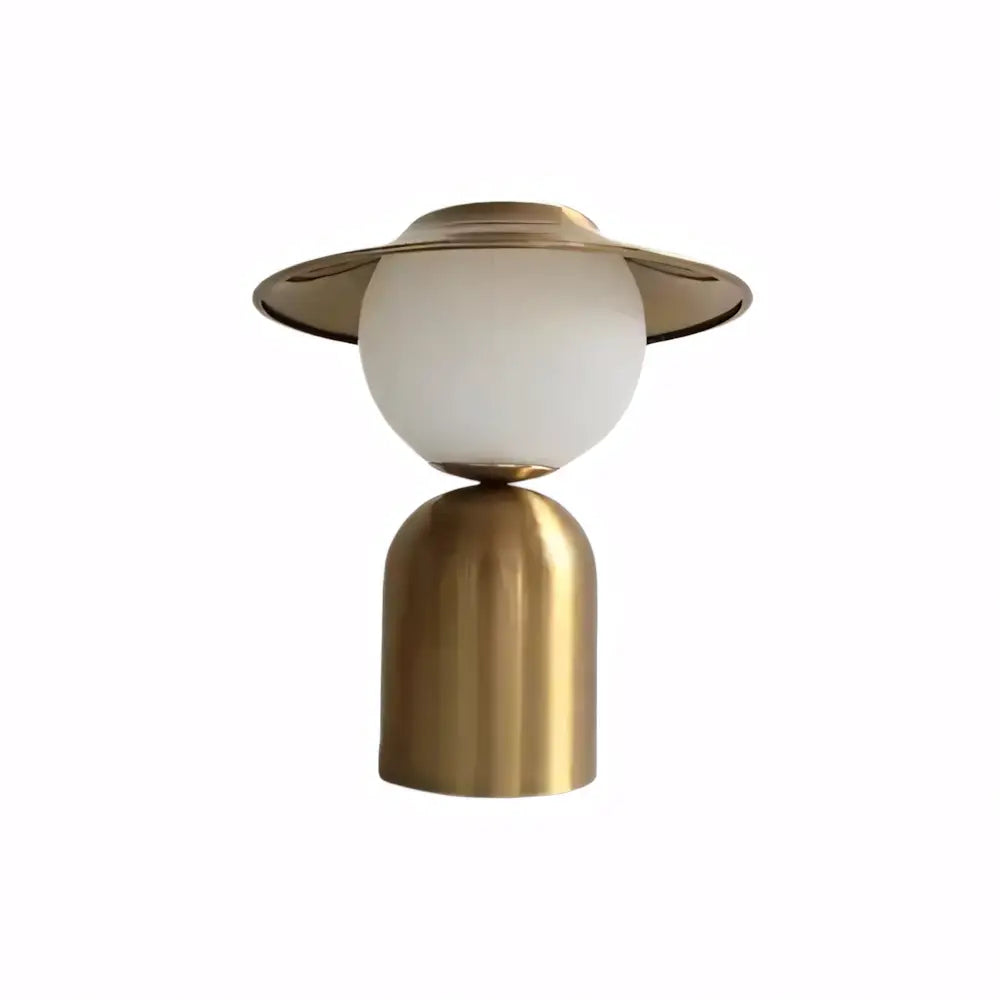 Luminária de Mesa Abajur Dourado Bola Moderno Minimalista Radiant