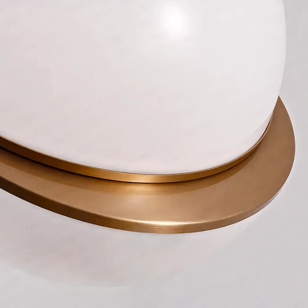 Luminária de Mesa Abajur Globo Dourada Minimalista Radiant
