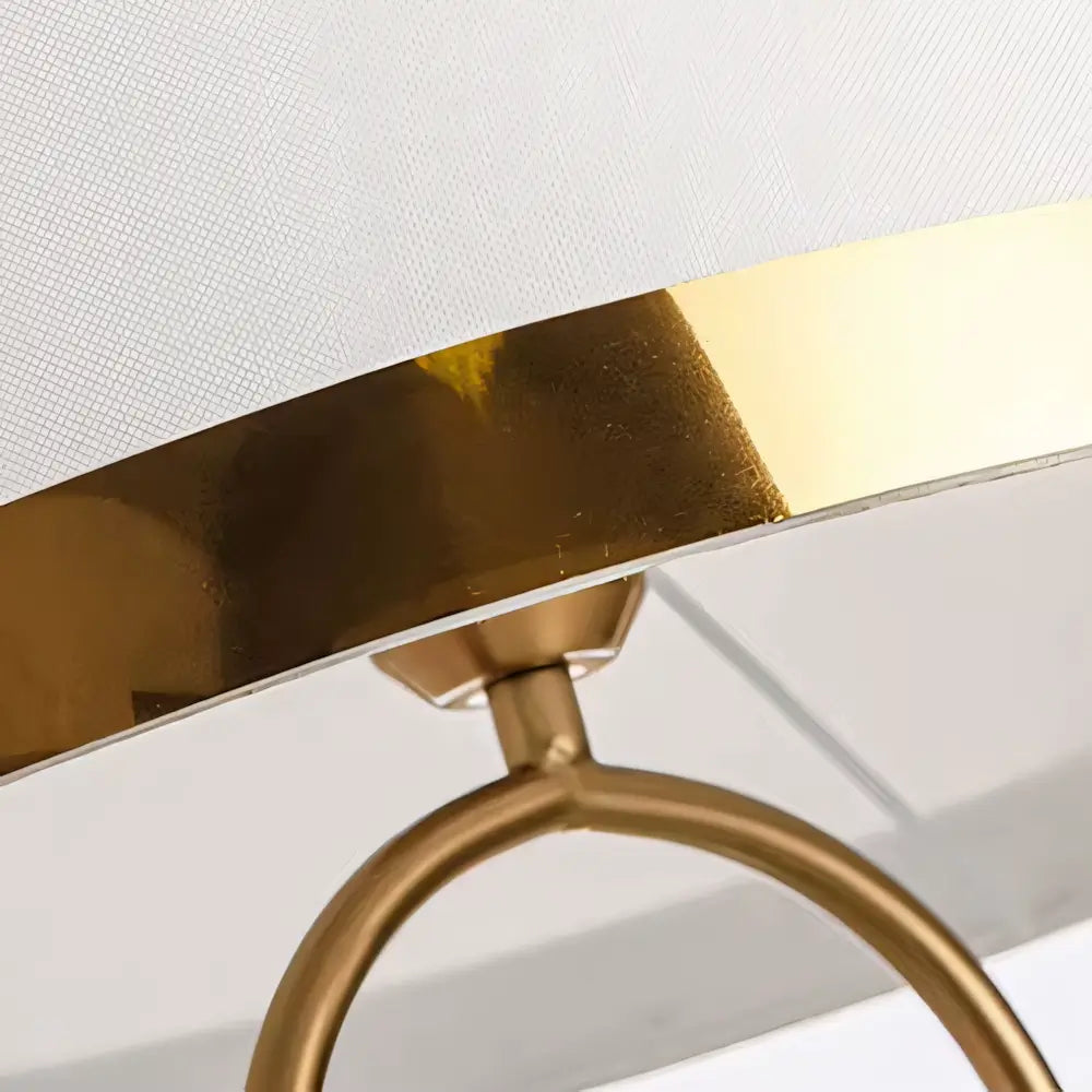 Luminária de Mesa Abajur Grande Moderno Minimalista Base Dourada Radiant