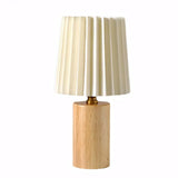 Luminária de Mesa Abajur Madeira e Tecido Moderno Radiant claro