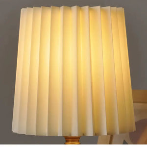 Luminária de Mesa Abajur Madeira e Tecido Moderno Radiant