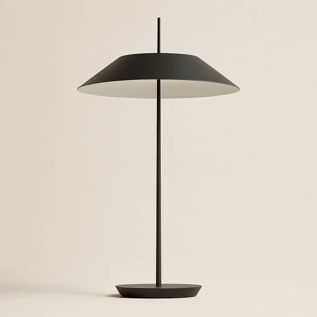 Luminária de Mesa Abajur Minimalista Moderna Led Metal Radiant