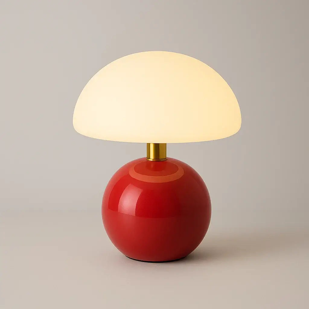 abajur cogumelo moderno, luminária de mesa LED, abajur de mesa decorativo, luminária acrílica colorida, luminária moderna para quarto, abajur rosa LED, luminária branca moderna, iluminação design, abajur contemporâneo, luminária minimalista