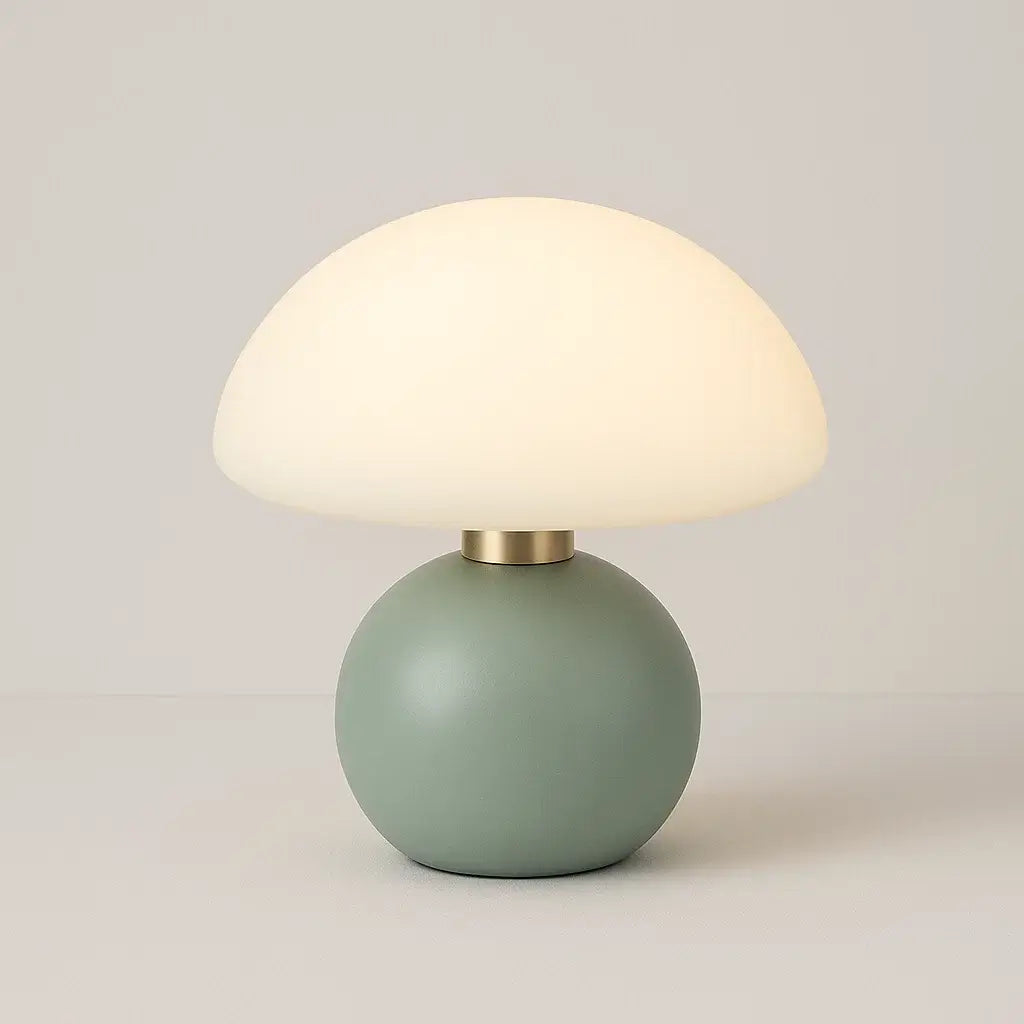 abajur cogumelo moderno, luminária de mesa LED, abajur de mesa decorativo, luminária acrílica colorida, luminária moderna para quarto, abajur rosa LED, luminária branca moderna, iluminação design, abajur contemporâneo, luminária minimalista