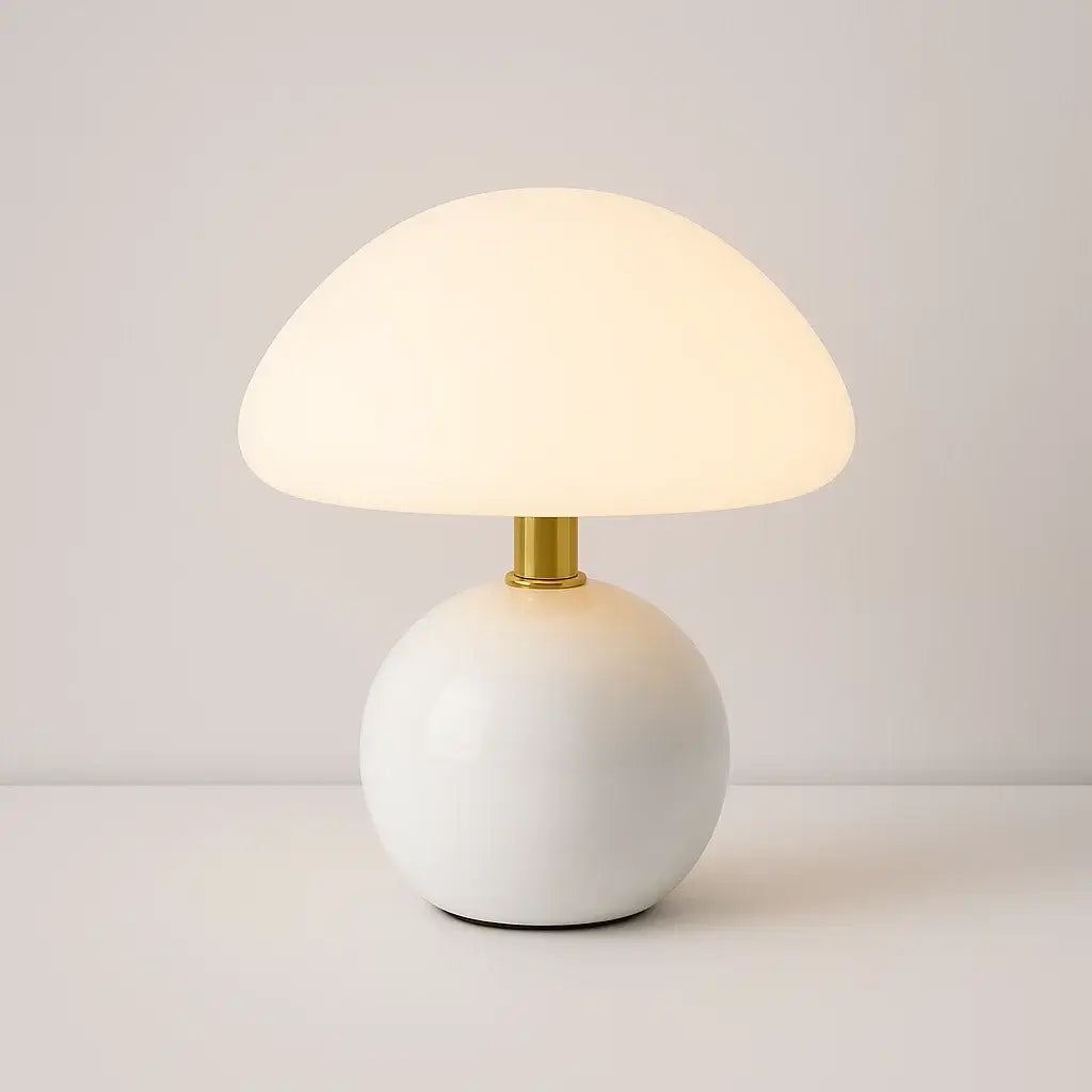 abajur cogumelo moderno, luminária de mesa LED, abajur de mesa decorativo, luminária acrílica colorida, luminária moderna para quarto, abajur rosa LED, luminária branca moderna, iluminação design, abajur contemporâneo, luminária minimalista