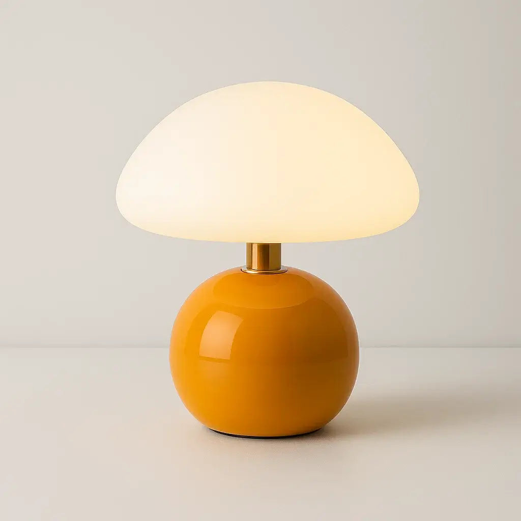 abajur cogumelo moderno, luminária de mesa LED, abajur de mesa decorativo, luminária acrílica colorida, luminária moderna para quarto, abajur rosa LED, luminária branca moderna, iluminação design, abajur contemporâneo, luminária minimalista