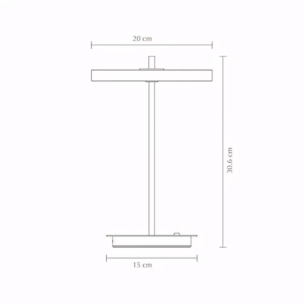 Luminaria de Mesa Abajur Moderno Minimalista Clean Radiant