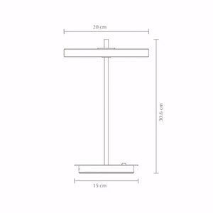Luminaria de Mesa Abajur Moderno Minimalista Clean Radiant