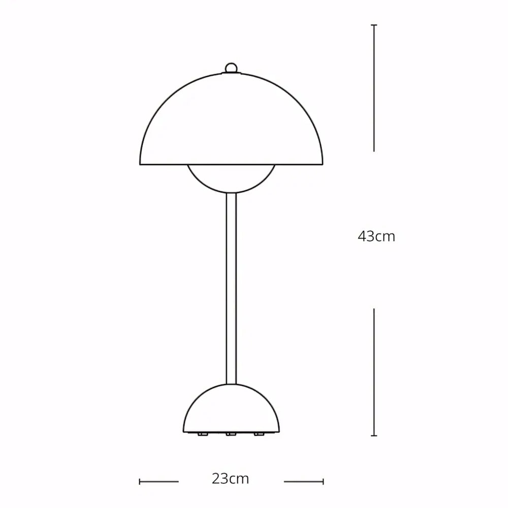 Luminaria de Mesa Abajur Moderno Minimalista Flowerpot