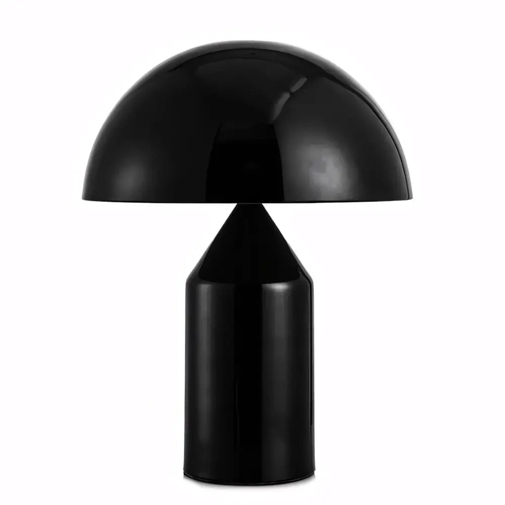 Luminária de Mesa Abajur Moderno Minimalista Grande Cogumelo Radiant preto