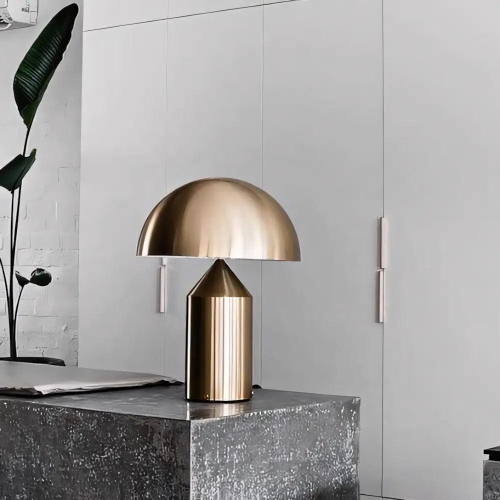 Luminária de Mesa Abajur Moderno Minimalista Grande Cogumelo Radiant