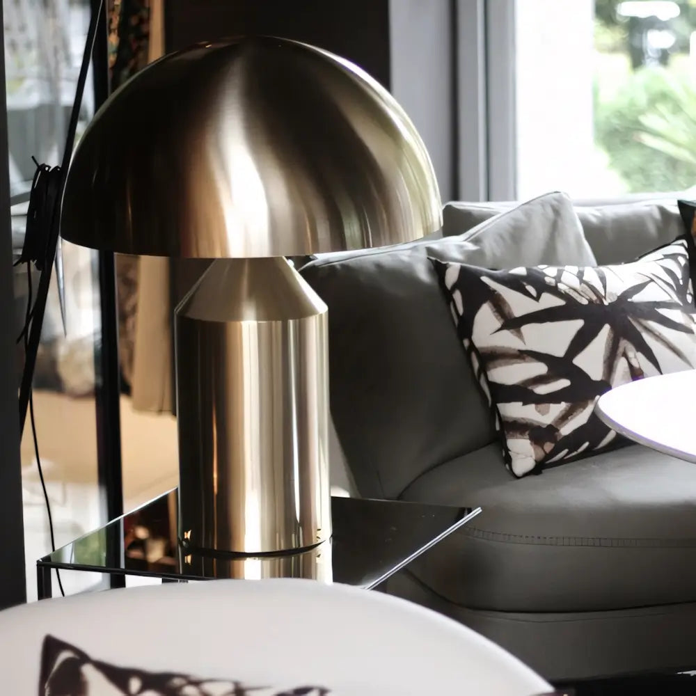 Luminária de Mesa Abajur Moderno Minimalista Grande Cogumelo Radiant