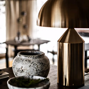 Luminária de Mesa Abajur Moderno Minimalista Grande Cogumelo Radiant