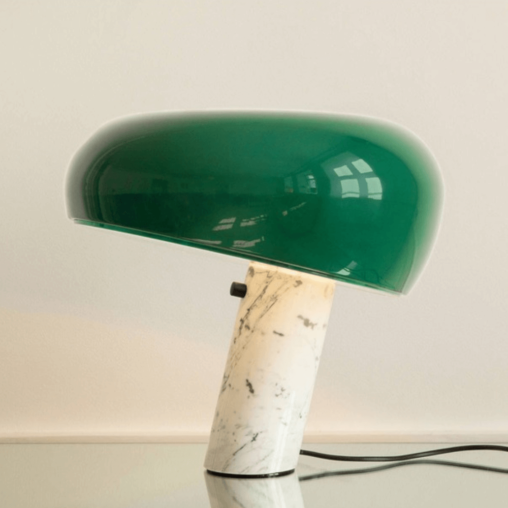 Luminaria de Mesa Abajur Moderno Minimalista Marmore Radiant