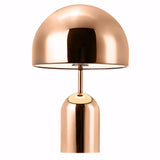 Luminaria de Mesa Abajur Moderno Minimalista Metal Bell ouro rosa
