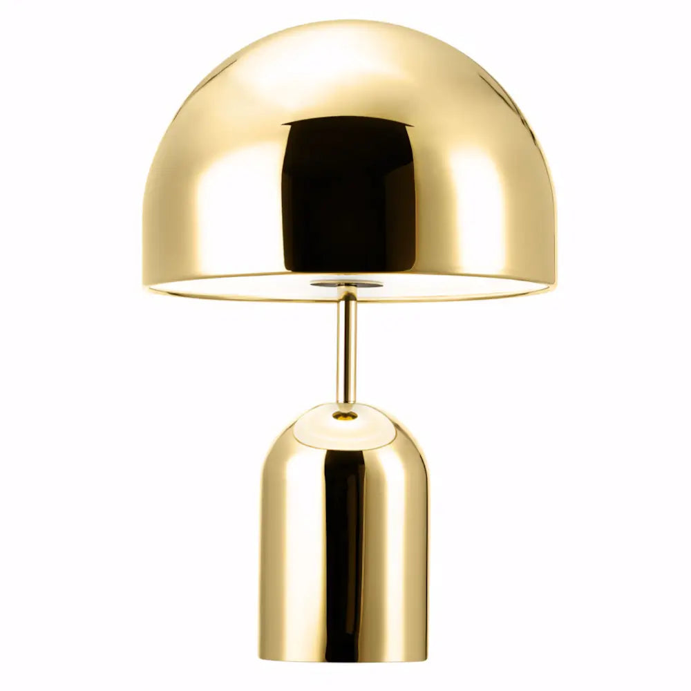 Luminaria de Mesa Abajur Moderno Minimalista Metal Bell dourado