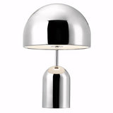 Luminaria de Mesa Abajur Moderno Minimalista Metal Bell prata
