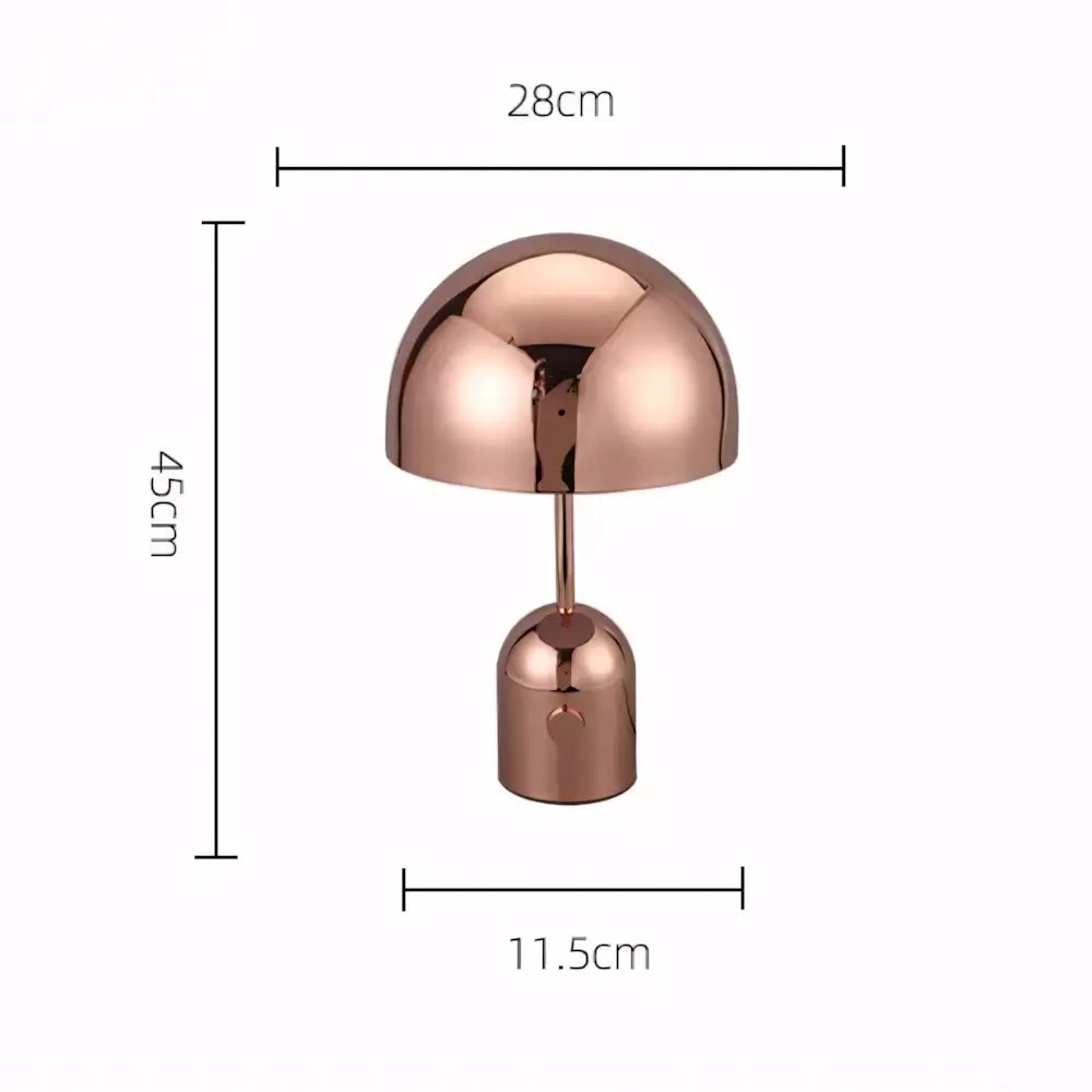 Luminaria de Mesa Abajur Moderno Minimalista Metal Bell