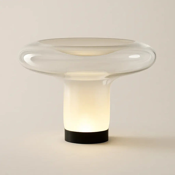 Luminária de Mesa Abajur Moderno Minimalista Vidro Lesbo