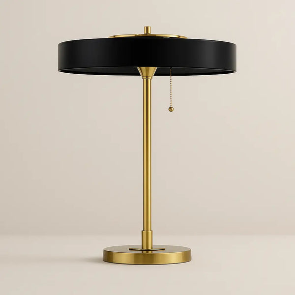 Luminária de Mesa Abajur Moderno Vidro Base Dourada Radiant