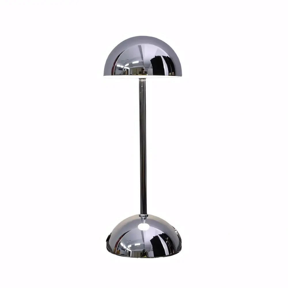 Luminária de Mesa Abajur Sem Fio Minimalista Moderno Radiant prata