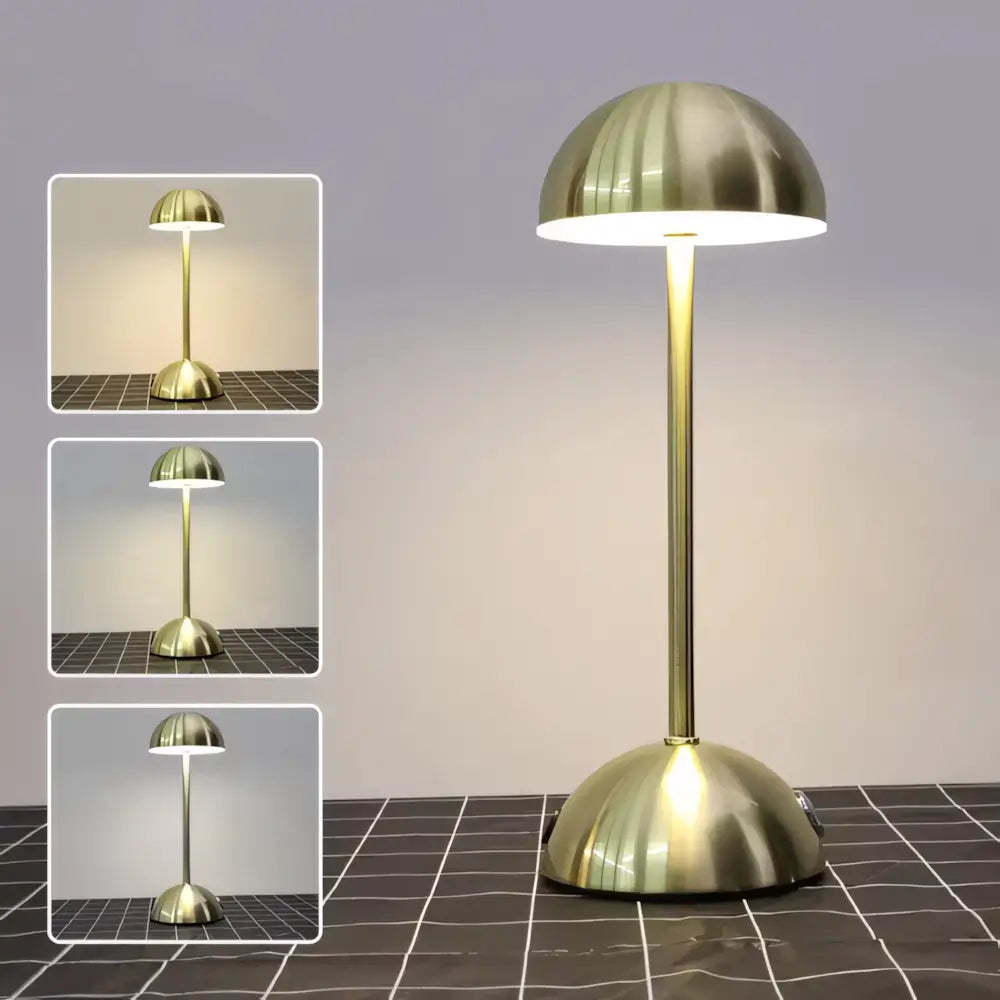 Luminária de Mesa Abajur Sem Fio Minimalista Moderno Radiant dourado