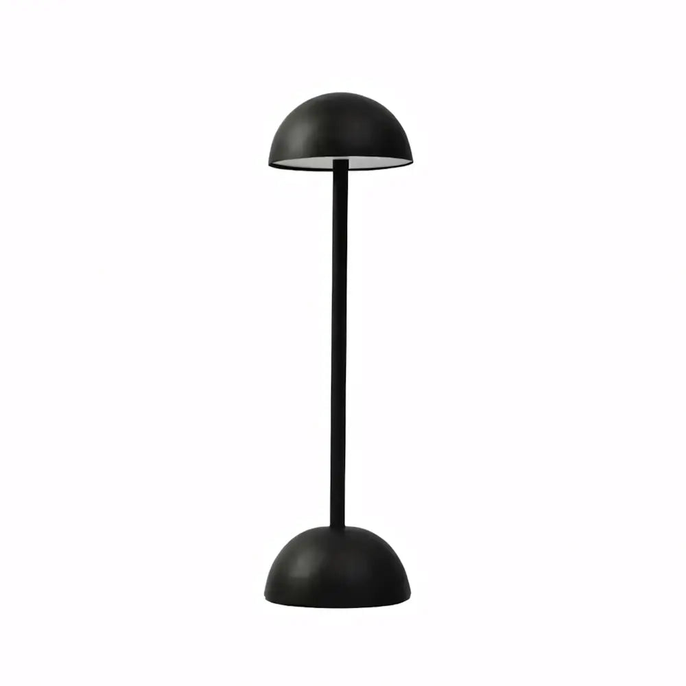 Luminária de Mesa Abajur Sem Fio Minimalista Moderno Radiant preto