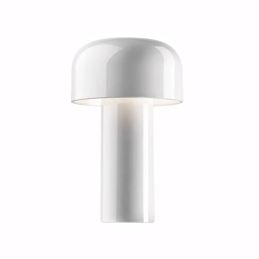 Luminária de Mesa Abajur Touch Moderno Minimalista Bellhop Branco