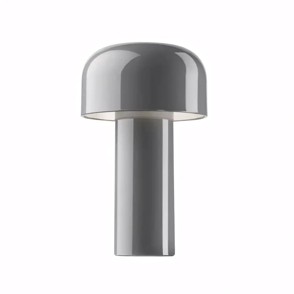 Luminária de Mesa Abajur Touch Moderno Minimalista Bellhop Cinza