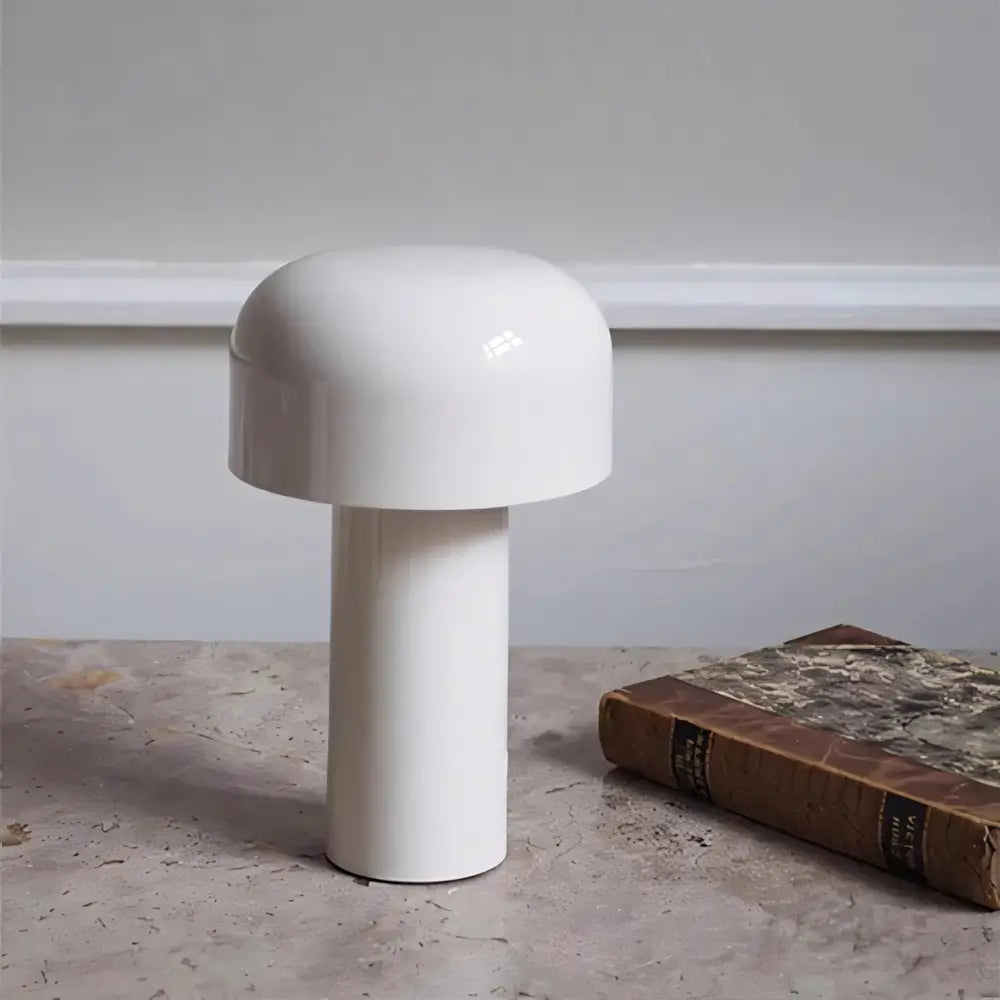 Luminária de Mesa Abajur Touch Moderno Minimalista Bellhop branco