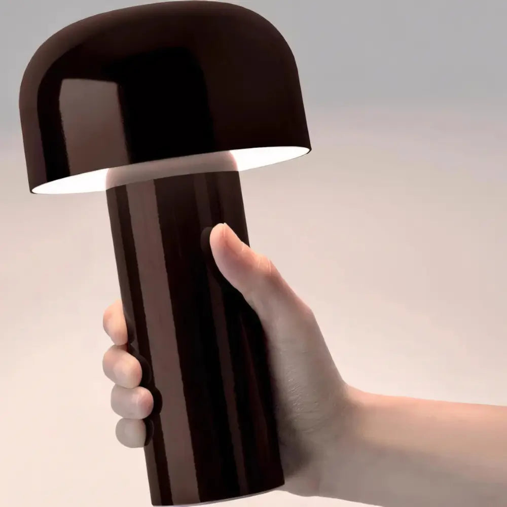 Luminária de Mesa Abajur Touch Moderno Minimalista Bellhop preto 