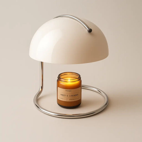 Luminária de Mesa Abajur de Vidro Metal Moderna Radiant