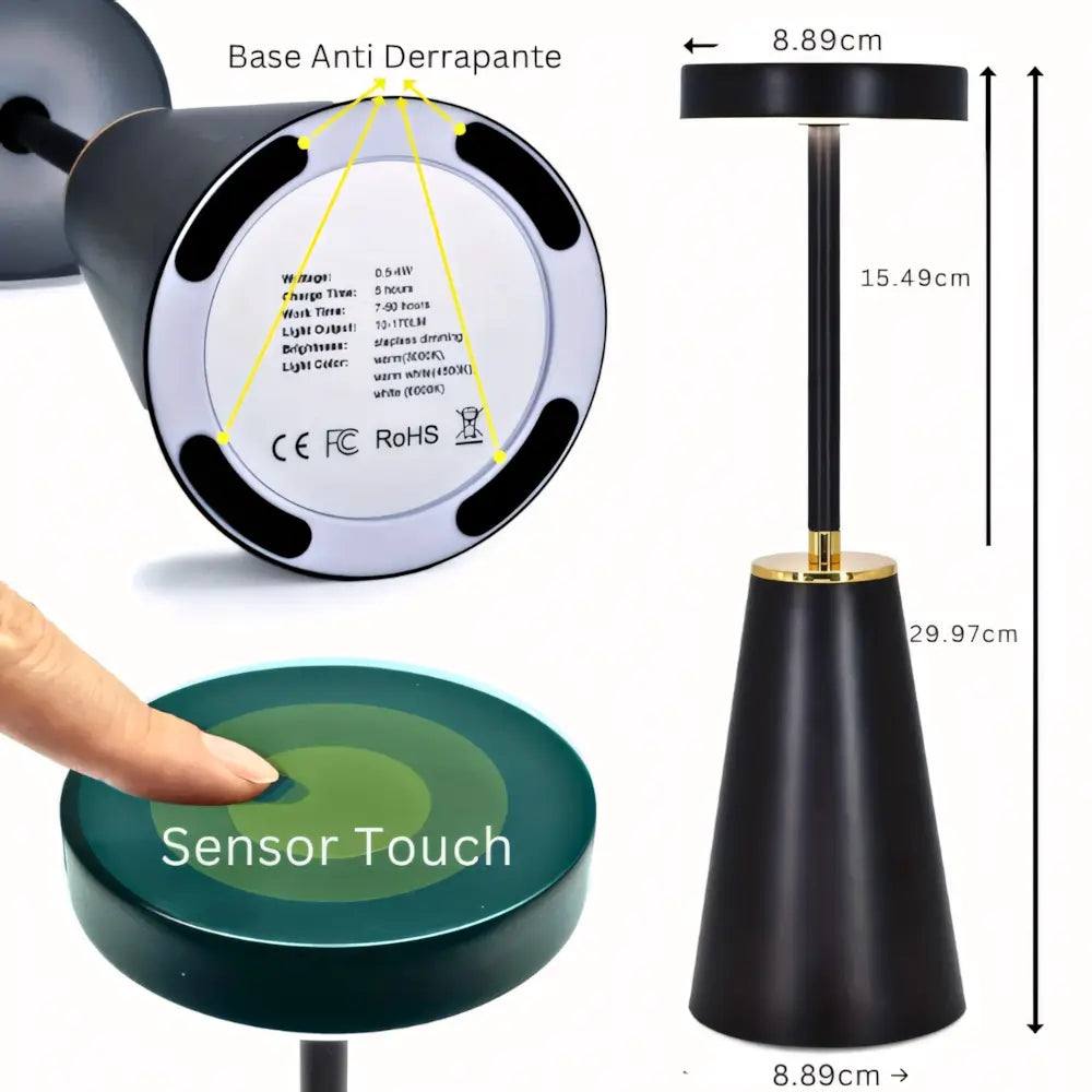 Luminária de Mesa Carregador por Indução LumiAura