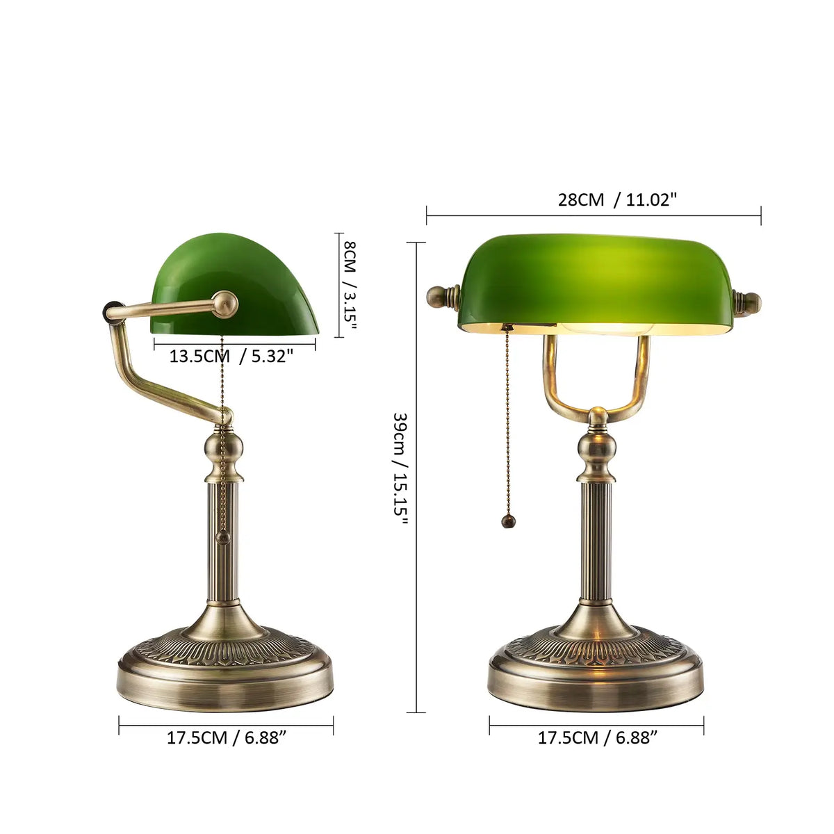 luminária de mesa banqueiro, abajur verde vintage, luminária clássica retrô, luminária de leitura verde, abajur retrô metal, luminária vintage elegante, luminária escritório estilo antigo, luminária decorativa banco, luminária banco antiga, abajur clássico verde, luminária de mesa decorativa, luminária vintage luxo