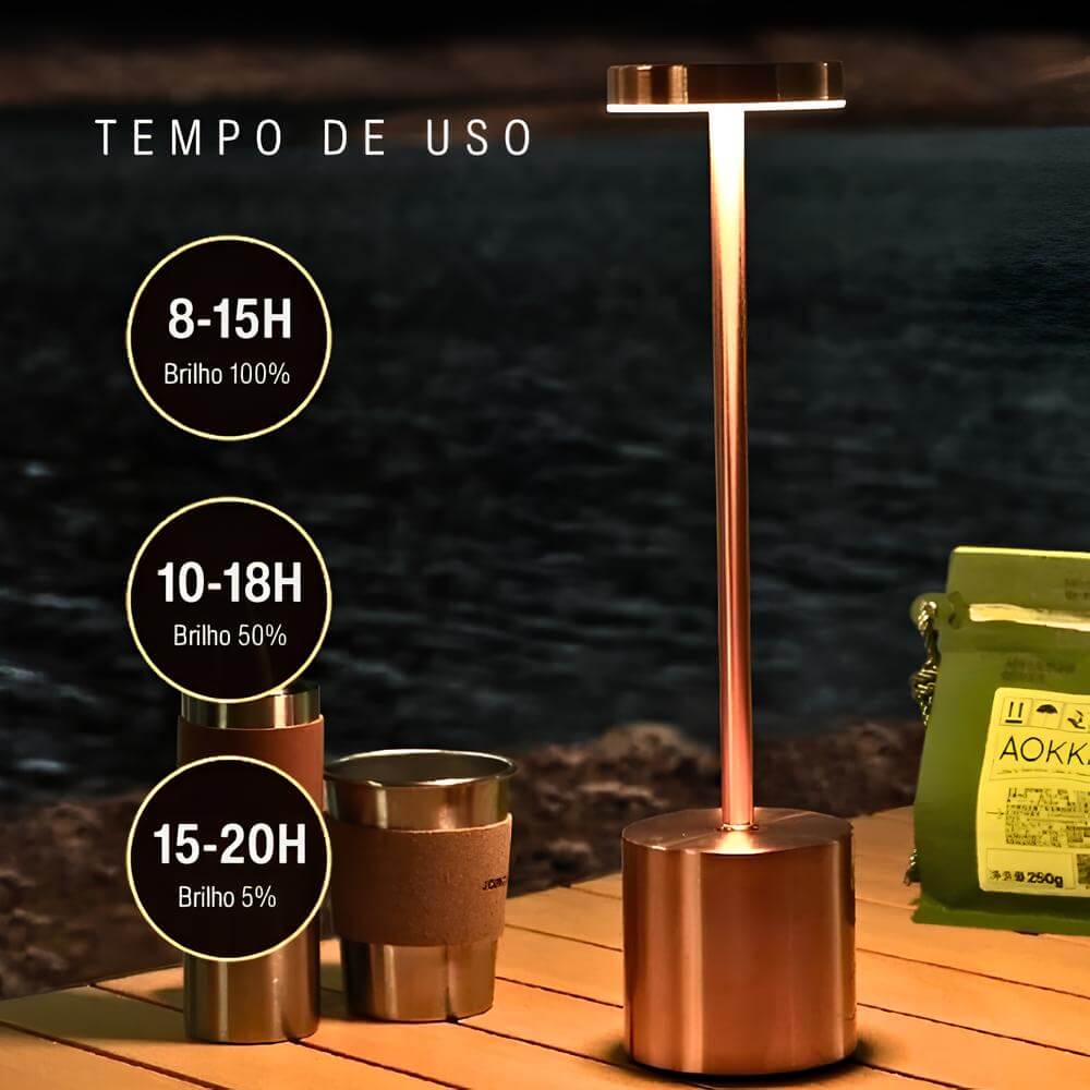 Luminária de Mesa Led Retrátil Usb