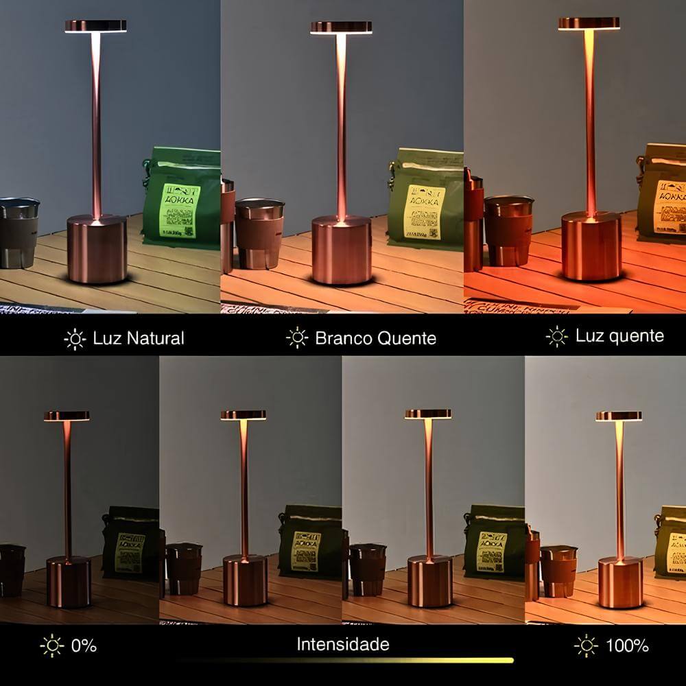 Luminária de Mesa Led Retrátil Usb