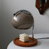 Luminária de Mesa Moderna Minimalista Vidro Aquecedora Radiant Cinza