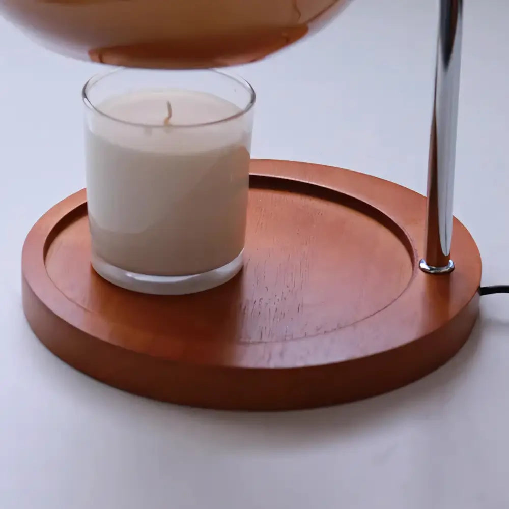 Luminária de Mesa Moderna Minimalista Vidro Aquecedora Radiant