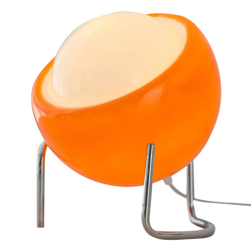 luminária de mesa retrô, luminária bauhaus, abajur vidro laranja, luminária moderna decorativa, abajur colorido quarto, luminária decorativa design, luminária para sala bauhaus, luminária minimalista mesa, iluminação de design, luminária de vidro colorida, abajur elegante vintage