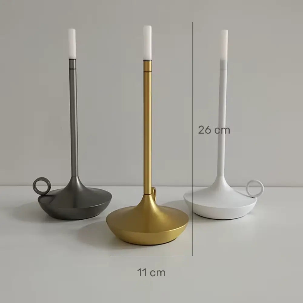 luminária de mesa led, luminária portátil sem fio, abajur sem fio recarregável, luminária recarregável mesa posta, luz decorativa jantar, luminária de toque dimerizável, abajur metálico elegante, luminária minimalista wick, luminária estilo vela moderna, luminária wick, luminária de mesa wick, luminária portátil wick